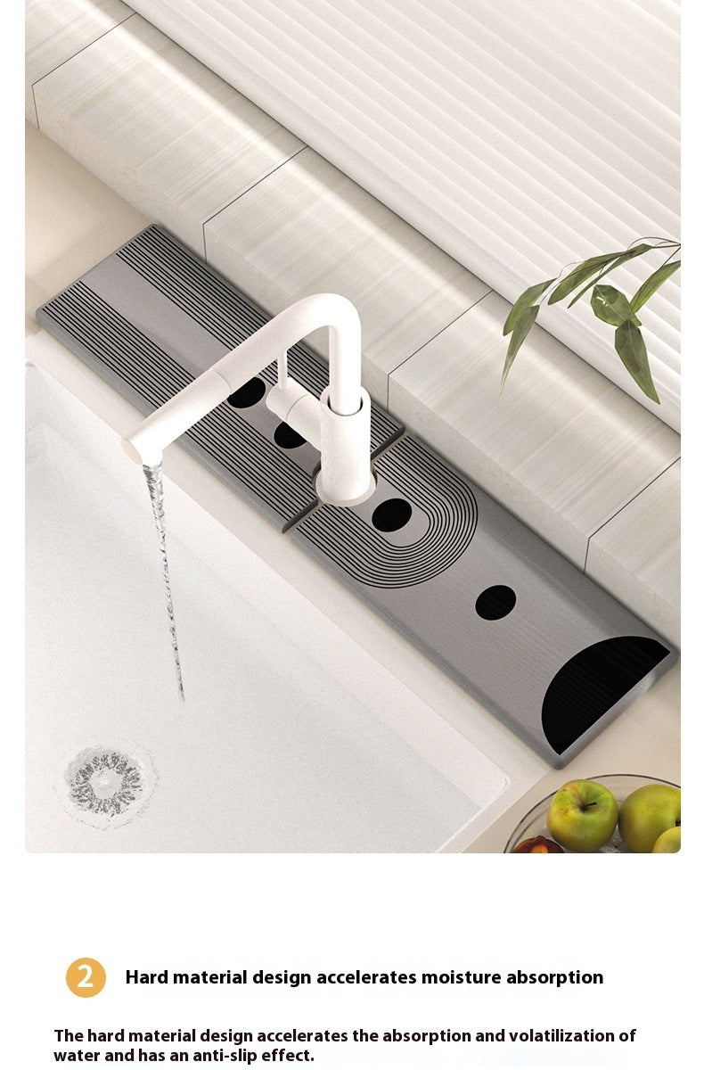 Drying Mat Absorbent Stone Plate for Sink