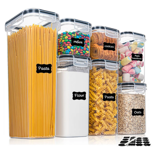 7-Piece BPA-Free Airtight Food Container Set