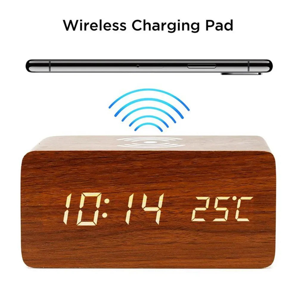 Wireless charging Alarm clock with 5+ features ⏰