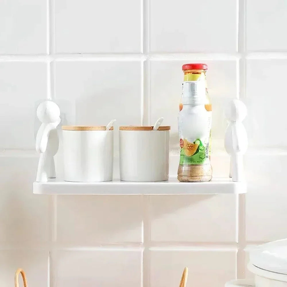 Self-Adhesive Bathroom Storage Shelf