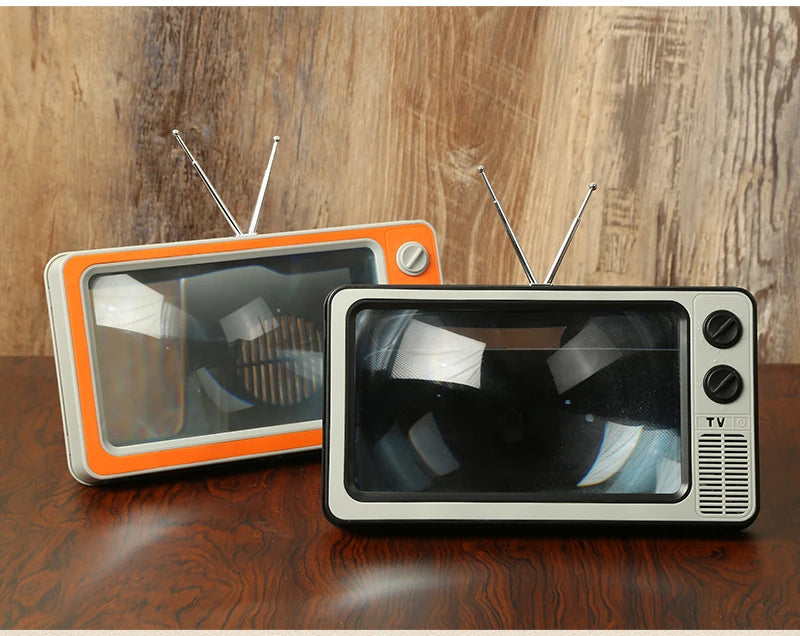 Retro TV Phone Magnifier | Vintage Style Phone Screen Projector for Movies