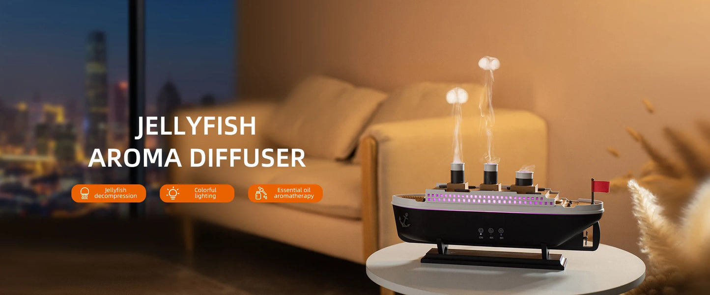 Jellyfish Air Humidifier | LED Aroma Diffuser