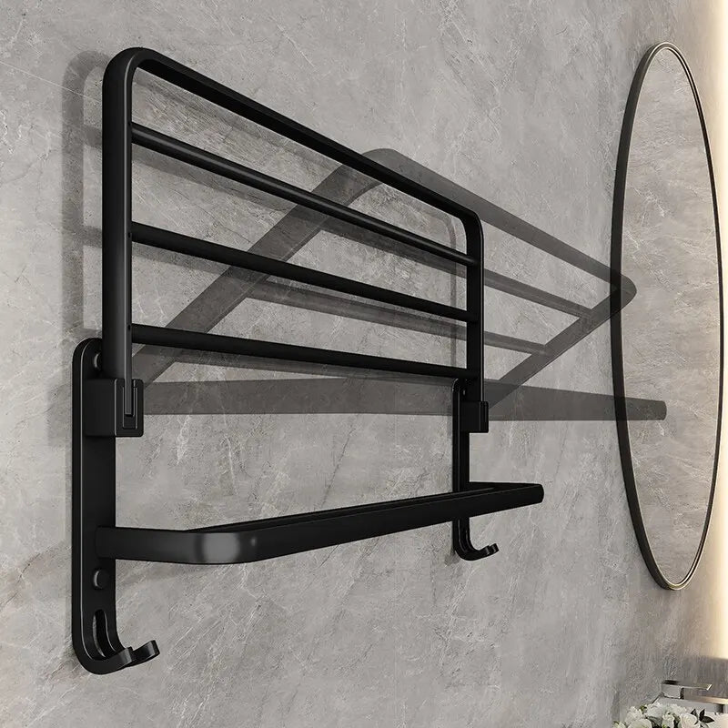Folding Towel Holder Wall Mount