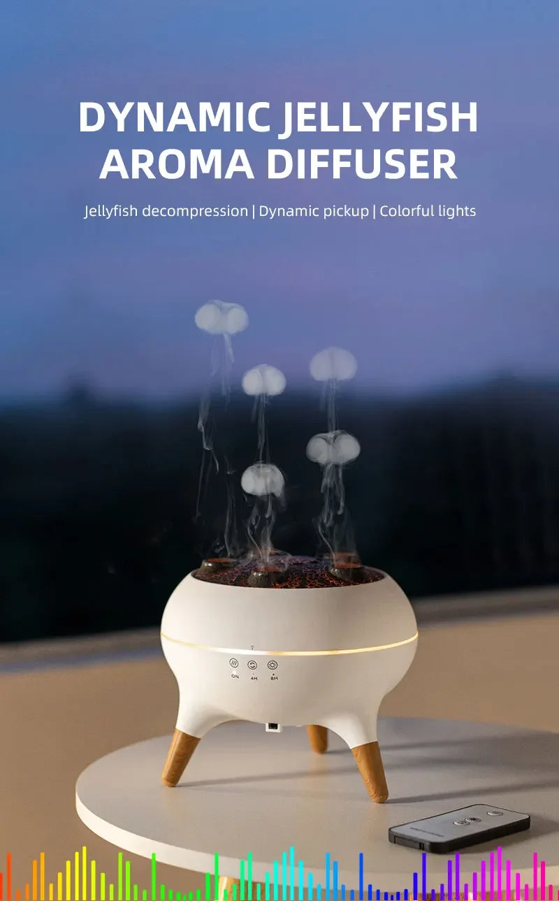 Jellyfish Air Humidifier | LED Aroma Diffuser