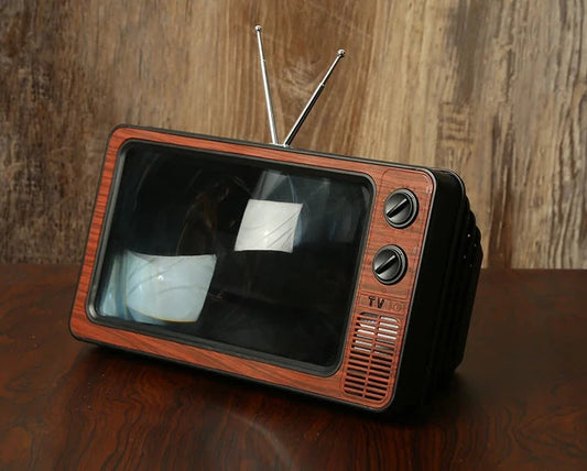Retro TV Phone Magnifier | Vintage Style Phone Screen Projector for Movies