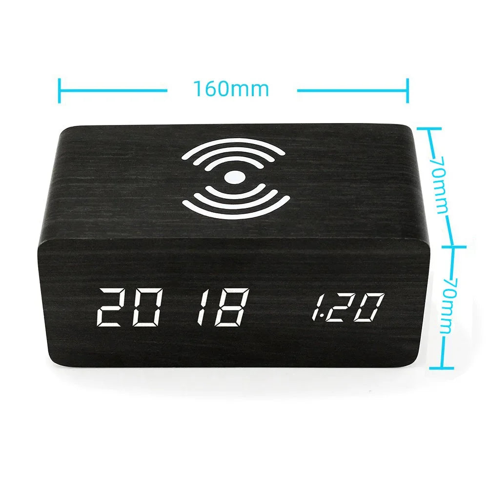 Wireless charging Alarm clock with 5+ features ⏰