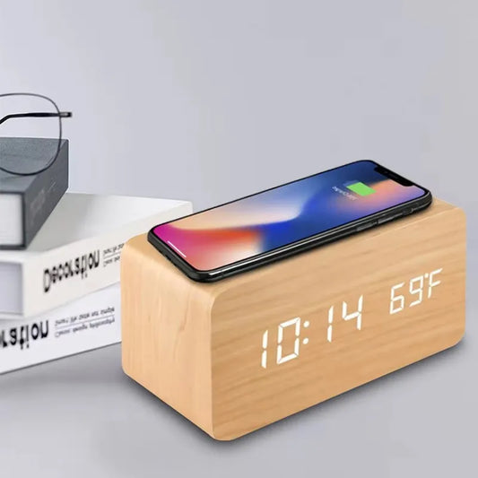 Wireless charging Alarm clock with 5+ features ⏰