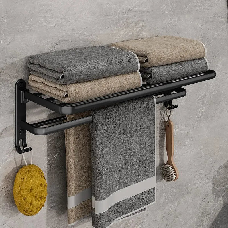 Folding Towel Holder Wall Mount