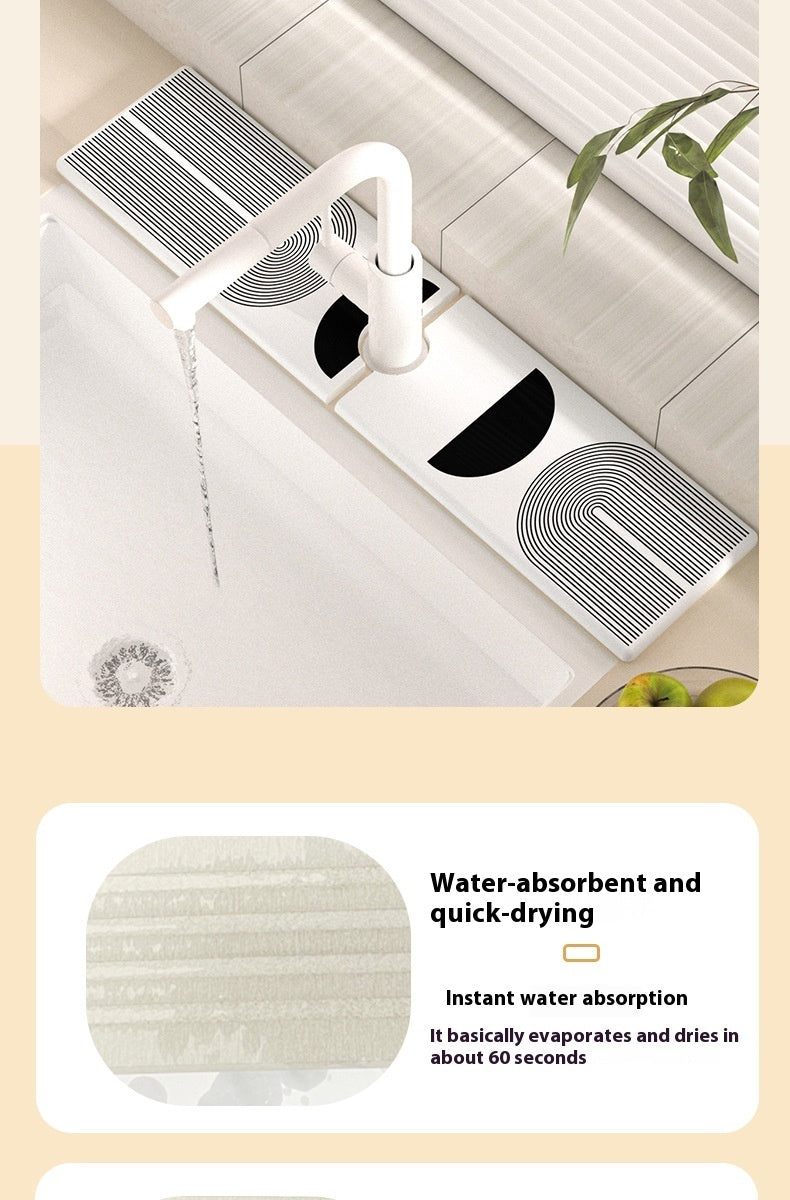 Drying Mat Absorbent Stone Plate for Sink